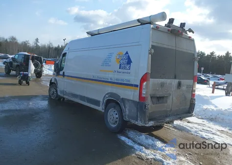 2018 Ram Promaster 2500 High Roof 159 Wb z USA, uszkodzony, nr VIN 3C6TRVDG2JE124293